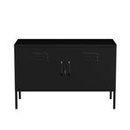 Lendo Online Meuble TV 100x40x65 cm Métal Noir, Maison & Meubles, Armoires | Mobilier de télévision