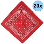 Fako Bijoux® - Boerenzakdoek Rood - Bandana Rood - Zakdoek, Verzenden