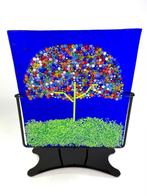 sculptuur, Piastra su Stand con Albero in Murrina Millefiori