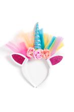 Eenhoorn Haarband Blauw Regenboog Tule Unicorn Diadeem Oortj, Kleding | Dames, Ophalen of Verzenden, Nieuw