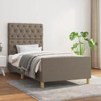 vidaXL Bedframe met hoofdeinde stof taupe 80x200 cm, Verzenden, Nieuw