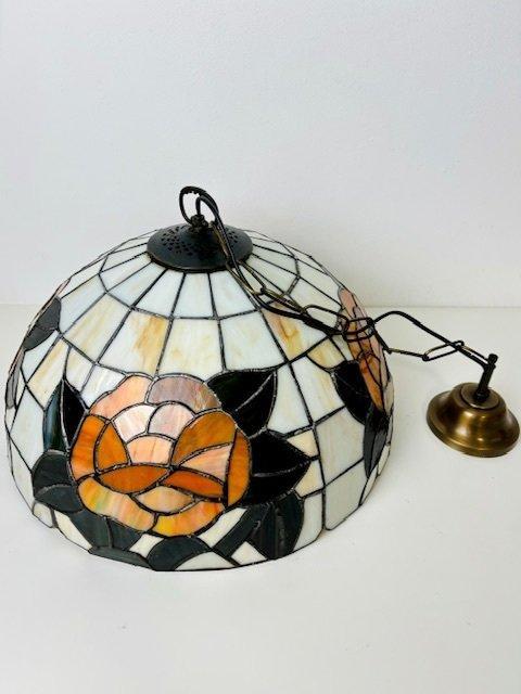 Grote Art Deco stijl Tiffany stijl lamp - Plafondlamp -, Antiek en Kunst, Curiosa en Brocante
