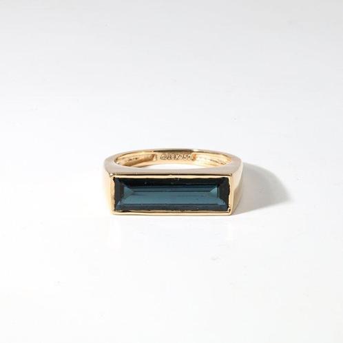 Zegelring - 18 karaat Geel goud -  2.64ct. tw. Toermalijn -, Handtassen en Accessoires, Antieke sieraden