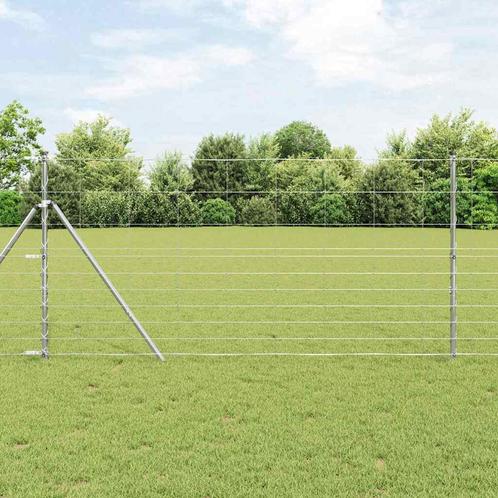 vidaXL Veldomheining 1,2x25 m Gegalvaniseerd Staal, Tuin en Terras, Tuinhekken en Hekwerk, Nieuw, Verzenden
