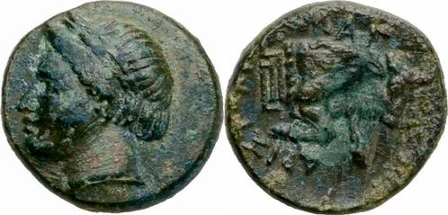 300-190 v Chr Magnesia Ionien Bronze 300-190 Apollo Stier..., Postzegels en Munten, Munten en Bankbiljetten | Verzamelingen, Verzenden