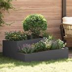vidaXL Tuin Plantpot Zwart 100 x 100 x 50 cm Koudgewalst, Verzenden, Nieuw