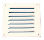 Aluminium schoepenrooster opbouw 155 x 155mm - WIT (1-1616W), Doe-het-zelf en Bouw, Verzenden, Nieuw