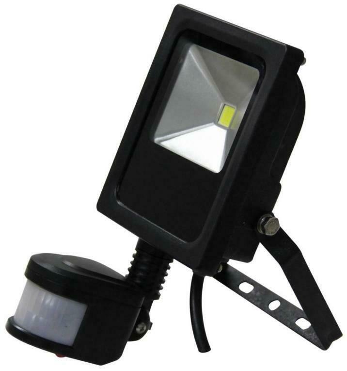 10W PIR LED Schijnwerper  wit 4000K Slim, Tuin en Terras, Buitenverlichting, Verzenden