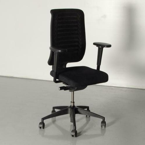 Girsberger bureaustoel, zwart / mesh, 3D armleggers, Maison & Meubles, Bureaux, Enlèvement ou Envoi