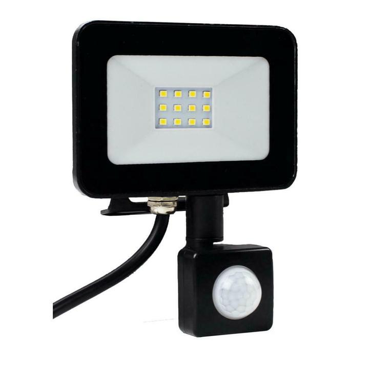 LED Floodlight - Bouwlamp 10W met sensor - Netstroom, Bricolage & Construction, Éclairage de chantier, Envoi