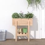 vidaXL Plantenbak 62x30x69 cm massief grenenhout, Tuin en Terras, Verzenden, Nieuw