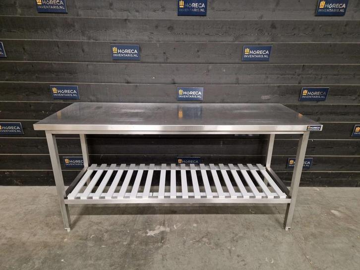 Werkbank | werktafel | RVS | 190cm, Articles professionnels, Horeca | Mobilier & Aménagement