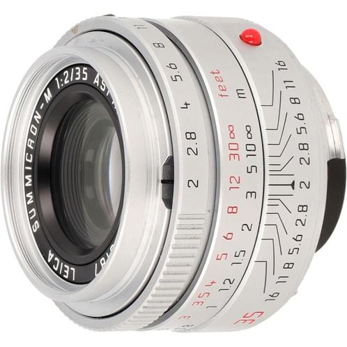 Leica 11882 Summicron-M 35mm F/2 ASPH zilver occasion, TV, Hi-fi & Vidéo, Photo | Lentilles & Objectifs, Envoi