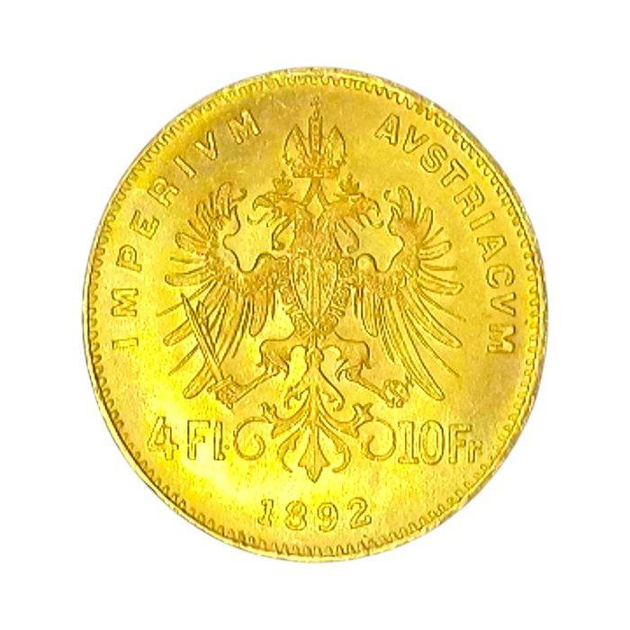 Oostenrijk. Franz Joseph I. 4 Florins/10 Francs 1892, Postzegels en Munten, Munten | Europa | Niet-Euromunten