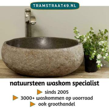 €89,90 kleine waskommen! Natuursteen / riviersteen wasbak disponible aux enchères