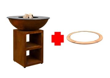 Quoco Piatto Large Corten Inclusief Sicuro Eiken Boord, Tuin en Terras, Ophalen, Nieuw, Quoco, Met accessoires
