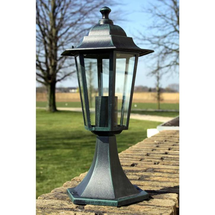 vidaXL Tuinlantaarn Preston 41 cm groen, Tuin en Terras, Buitenverlichting, Nieuw, Verzenden