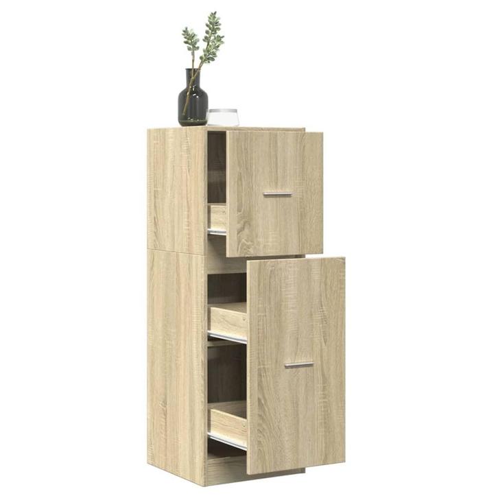 vidaXL Apothekerskast 40x41x118 cm bewerkt hout sonoma, Huis en Inrichting, Kasten | Overige, Nieuw, Verzenden