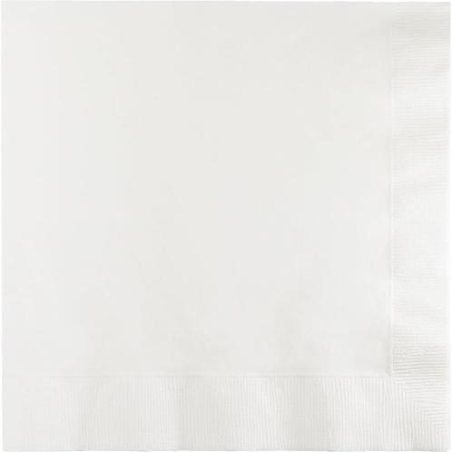 Witte Servetten 3-Laags 41cm 25st, Hobby en Vrije tijd, Feestartikelen, Nieuw, Verzenden