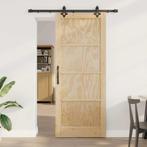 vidaXL Schuifdeurset Anders ORKDAL Naturel en zwart 86 x 211, Doe-het-zelf en Bouw, Verzenden, Nieuw