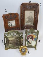 Jugendstil / Art Deco fotolijst - Fotolijst (5) - Glas,, Antiek en Kunst