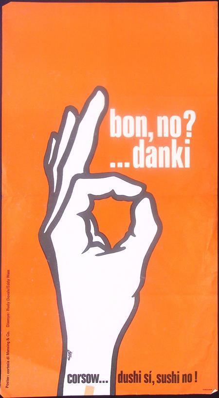 Poster met handgebaar (lijst optie, Posters), Verzamelen, Posters, Nieuw, Overige onderwerpen, Met lijst, Verzenden