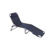 Ligbed - ligstoel - sun lounger - donkergrijs / zwart -, Tuin en Terras, Verzenden, Nieuw