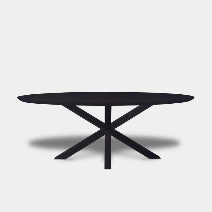 Tafel Ovaal Eikenhout  Matrix Hout  300x120, Huis en Inrichting, Tafels | Eettafels