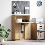 vidaXL Bureau met plank artisanaal eikenkleurig 71,5 x 31,5, Huis en Inrichting, Verzenden, Nieuw