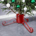 vidaXL Kerstboomstandaard 58x58x21 cm rood, Diversen, Kerst, Verzenden, Nieuw