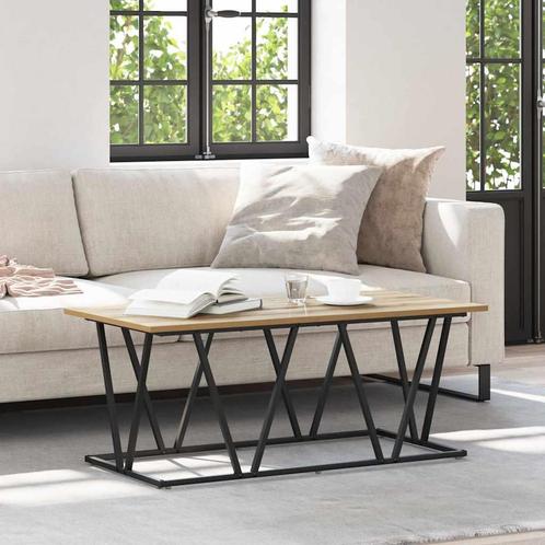 vidaXL Salontafel artisanaal eikenkleurig 100 x 50 x 40 cm, Huis en Inrichting, Tafels | Salontafels, Nieuw, Verzenden