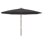 Parasol Zwart | Tweede Kansje | Zomerdeal OP = OP, Tuin en Terras, Verzenden, Nieuw, Meer dan 4 meter, Stokparasol