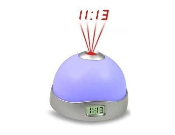 LED projectie projector klok wekker alarmklok nachtlamp mood, Huis en Inrichting, Woonaccessoires | Klokken, Nieuw, Verzenden