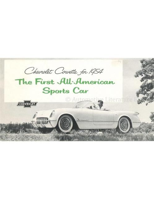 1954 CHEVROLET CORVETTE BROCHURE ENGELS (USA), Boeken, Auto's | Folders en Tijdschriften