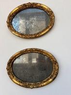 Wandspiegel - Hout, Gips - Paar make-upspiegels, Antiek en Kunst