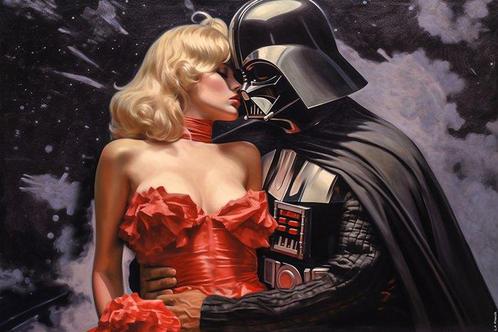 L.A FRENCH - Dark Side of Love, Antiquités & Art, Art | Peinture | Moderne