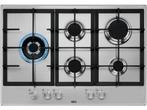 AEG HGB75520SM - Gaskookplaat 75 cm 5 zone(s) StepPower, Elektronische apparatuur, Fornuizen, Verzenden, Zo goed als nieuw