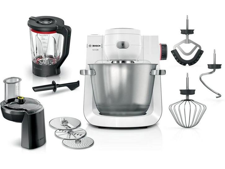 Bosch Serie | 6 - Keukenmachine 1600 W - 5,5 l RVS kom - Wit, Huis en Inrichting, Woonaccessoires | Overige, Zo goed als nieuw