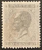 België 1865/1866 - Leopold I in profiel - 17A - 10 centimes, Gestempeld