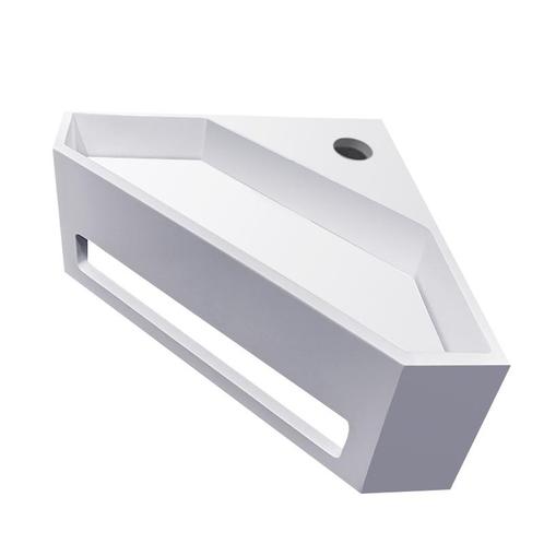 Hoekfontein Wiesbaden Julia 35x35x20cm Solid Surface Mat Wit, Doe-het-zelf en Bouw, Sanitair, Overige typen, Nieuw, Ophalen of Verzenden