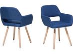 CHICAGO - Eetkamerstoel - Retro stijl - Marineblauw (2, Verzenden, Nieuw