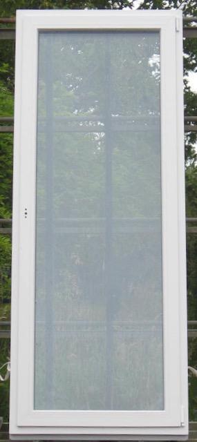 pvc terrasraam , raam , chassis 83 x 235 wit  3 dubbel glas, Doe-het-zelf en Bouw, Raamkozijnen en Schuifdeuren, Inclusief glas
