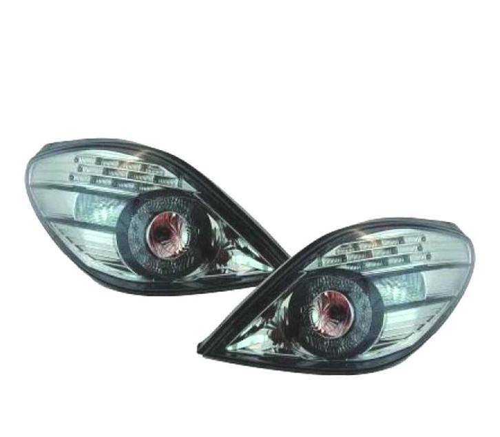 FEUX ARRIÈRE PEUGEOT 207 CC 06-12 LED CHROMÉ FUMÉ, Auto-onderdelen, Verlichting, Verzenden