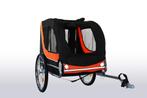 Fietskar hondenkar - opvouwbaar - oranje zwart - max 40 kg, Fietsen en Brommers, Fietsaccessoires | Aanhangwagens en Karren, Opvouwbaar