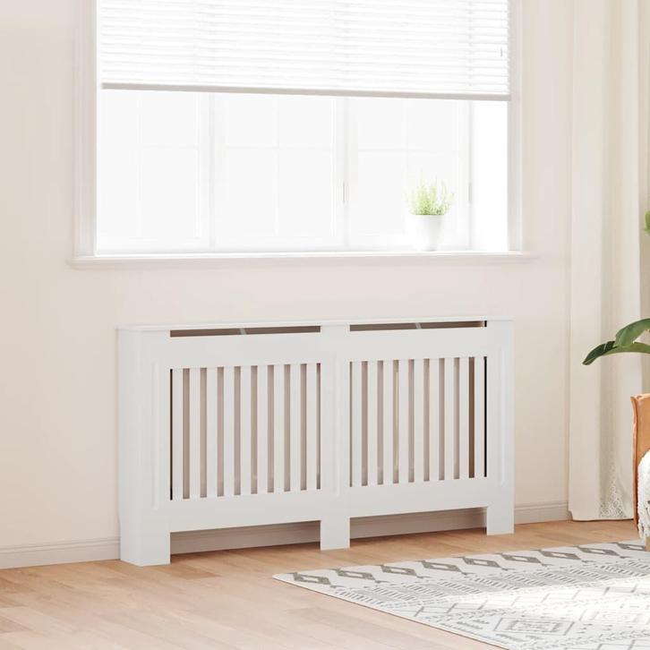 vidaXL Radiatorombouw 152 cm MDF wit, Doe-het-zelf en Bouw, Verwarming en Radiatoren, Nieuw, Verzenden