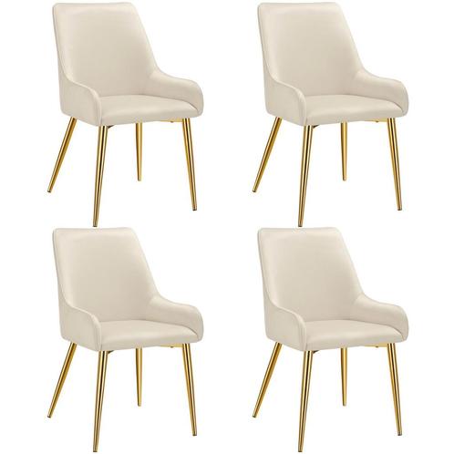 tectake Eetkamerstoel Avane, fluweeloptiek, draagkracht 120, Huis en Inrichting, Stoelen, Verzenden