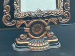 Elvo - Miroir de table - Bois, Métal, Verre
