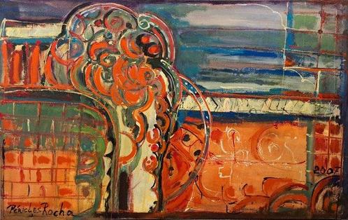 Péricles Rocha (1946-2023) - Ramagen no muro, Antiek en Kunst, Kunst | Schilderijen | Modern