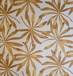 Set van 2 kussens Art Deco Gouden Bladeren-GEVULDE -60x60cm-