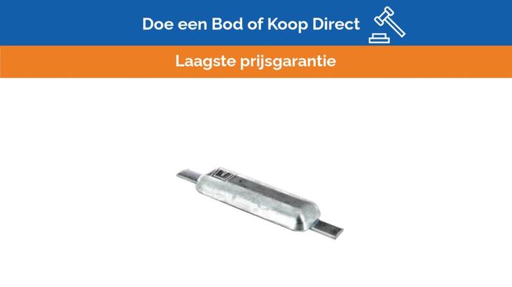 Bieden: Vetus WOA002A 1kg Weld-On Aluminium Anode Kit, Watersport en Boten, Bootonderdelen, Ophalen of Verzenden